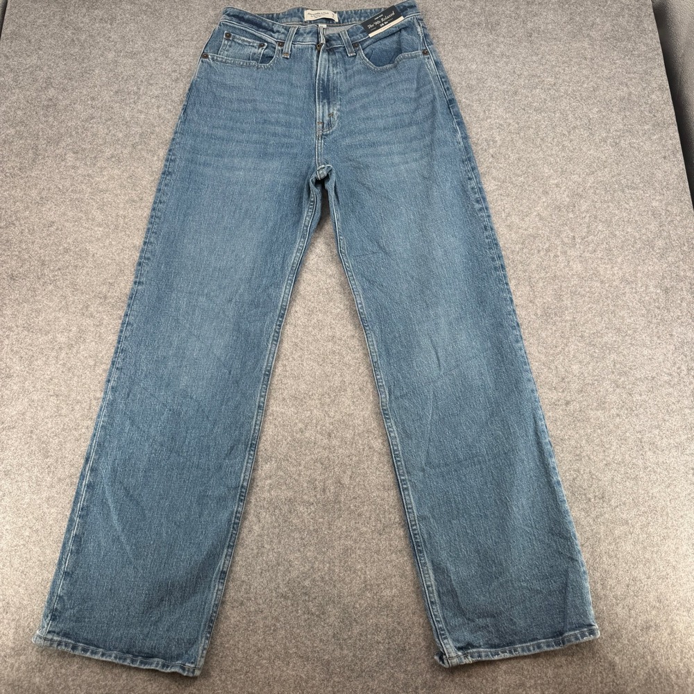 Abercrombie & Fitch Jeans Womens 28 6R The 90s Relaxed Blue Curve Love EUC